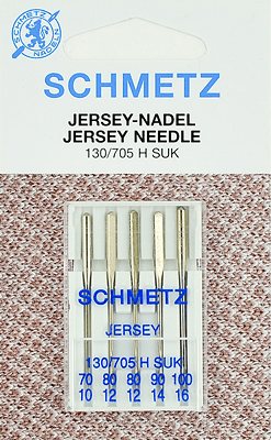 Иглы Schmetz джерси 130/705 H SUK (70x1, 80x2, 90x1, 100x1) 5 шт в Коммунаре